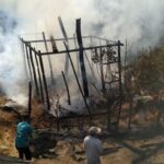 Fire burnt down one house at Phalong village