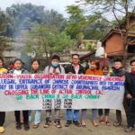 Anti China protest held at  Daporijo, Upper Subansiri District Arunachal Pradesh